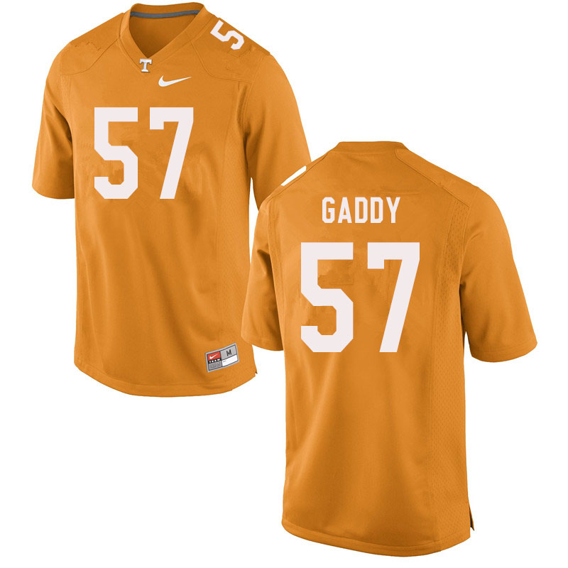 Men #57 Nyles Gaddy Tennessee Volunteers College Football Jerseys Sale-Orange